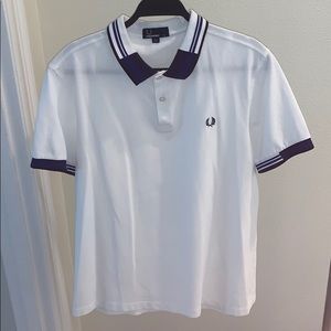 Fred Perry Polo “Blue, Black Collar”